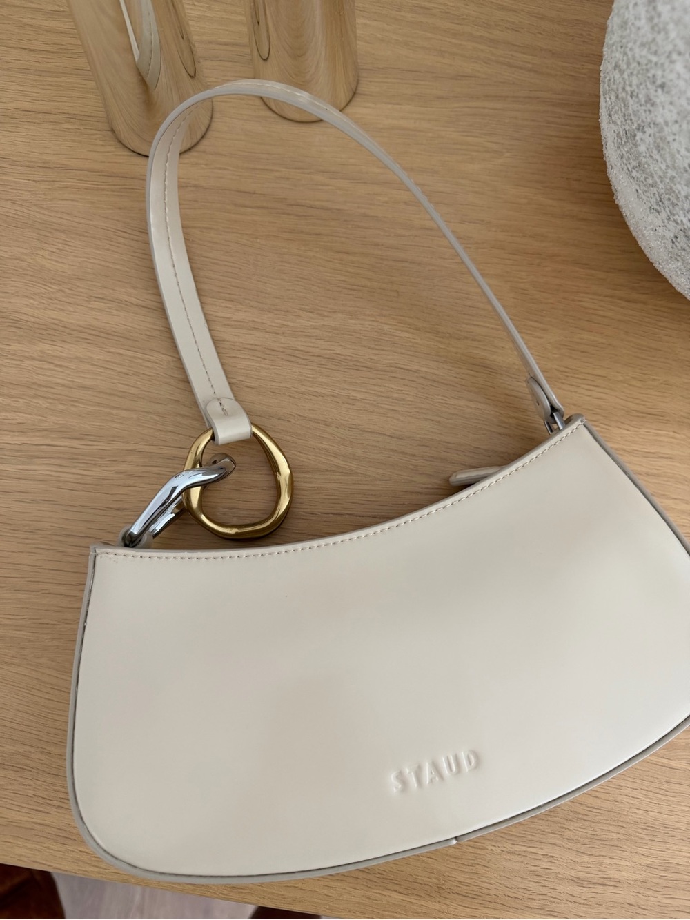 STAUD Ollie Leather Shoulder Bag